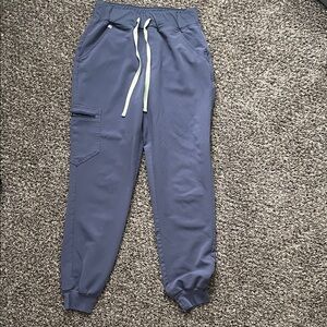 Figs Women’s High Waisted Space Grey Jogger Pants with Drawstring